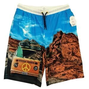 Wonder Nation XL Boys Swim Trunks Board Shorts Quick Dry Size 14‑16 NEW